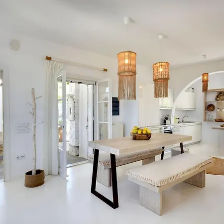 Executive Paros Villa: Beachfront Supreme With Private Pool Villa