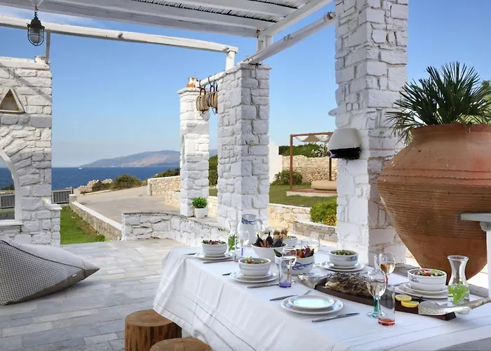 Executive Paros 5 Bedrooms Beachfront Supreme Beachfront Sea Views&private Pool