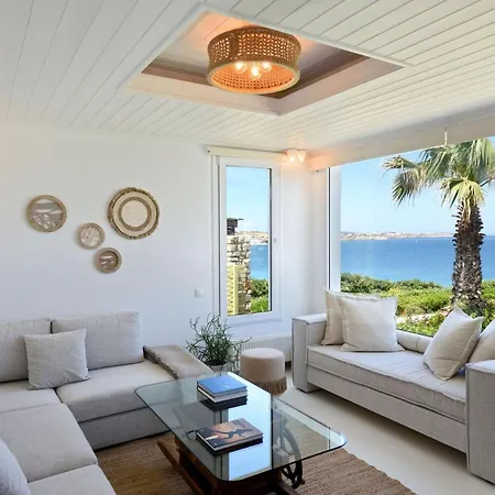 Executive Paros 5 Bedrooms Beachfront Supreme Beachfront Sea Villa Ampelas