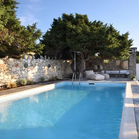 Executive Paros Villa: Beachfront Supreme With Private Pool Ambelas