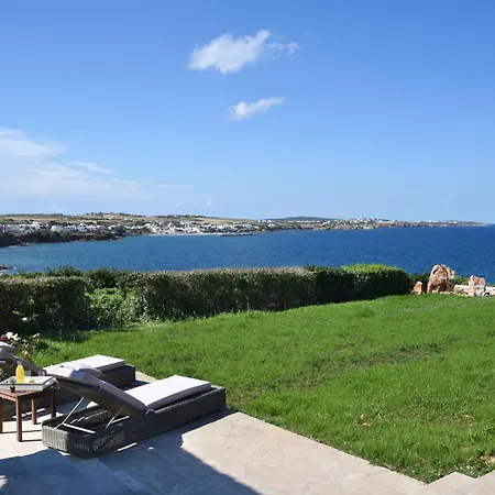 Executive Paros Villa: Beachfront Supreme With Private Pool Ambelas