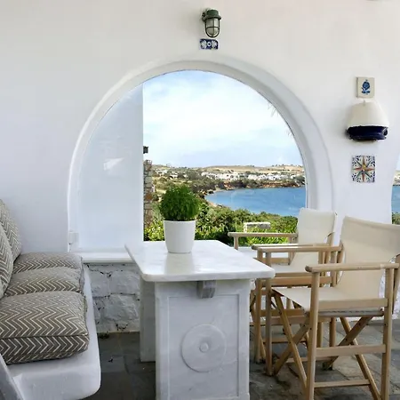 Executive Paros Villa: Beachfront Supreme With Private Pool Villa