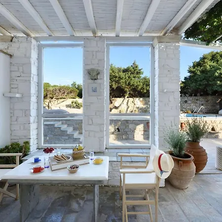 Executive Paros Villa: Beachfront Supreme With Private Pool Villa