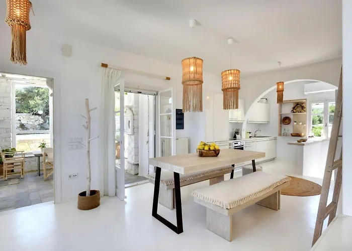 Villa Executive Paros 5 Bedrooms Beachfront Supreme Beachfront Sea *