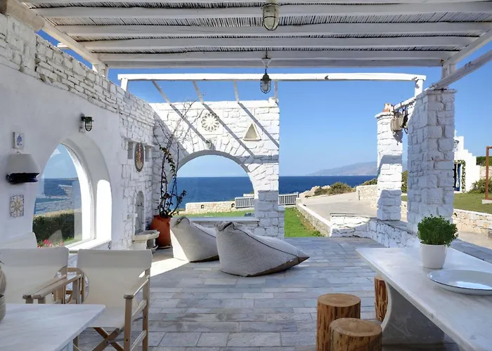 Executive Paros 5 Bedrooms Beachfront Supreme Beachfront Sea Villa Ambelas